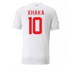 Schweiz Granit Xhaka 10 Udebane VM 2022 - Fodboldtrøjer (S/S)